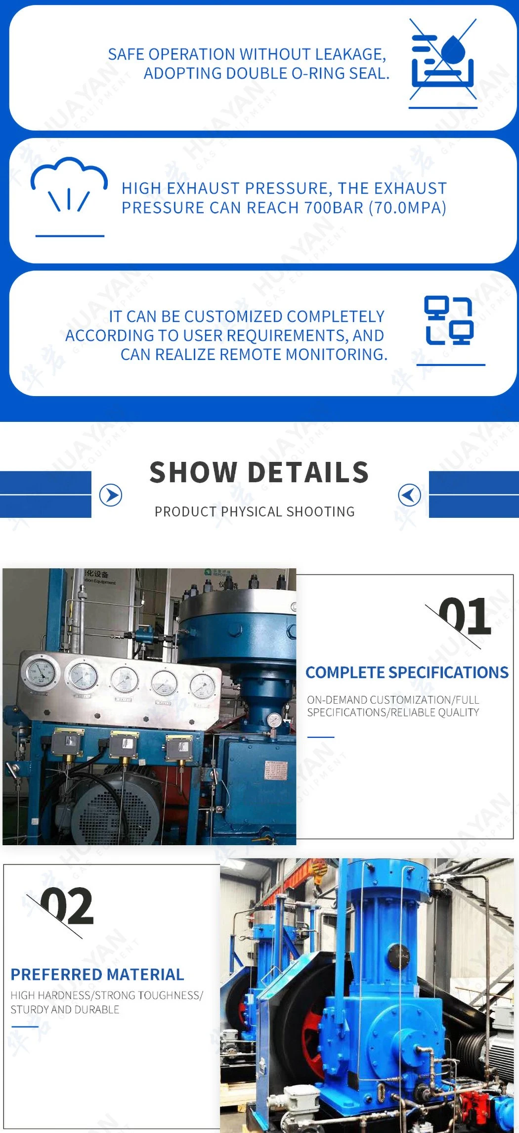 Zw-1.3/4-25 High Pressure Oil Free Piston Booster Nitrogen Gas Compressor for Sale